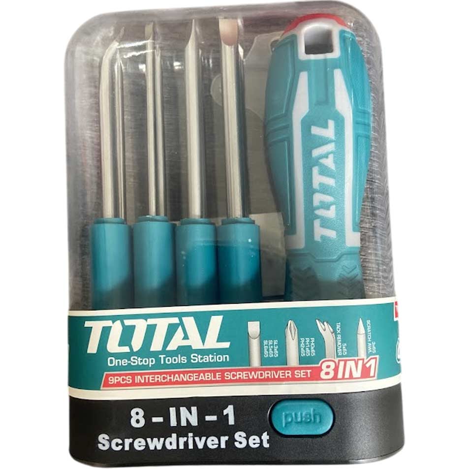 Bộ tua vít tháo lắp 9 món TOTAL THT250906
