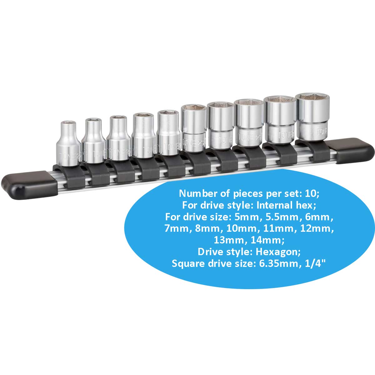 Bộ đầu khẩu 6 món TONE HS210