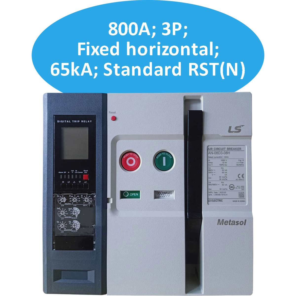 Máy cắt không khí ACB LS AN-08D3-08H AG6