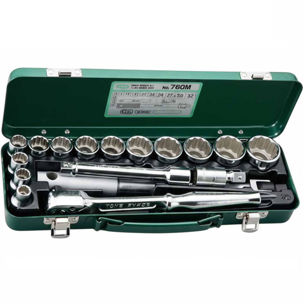 Bộ khẩu 13 đầu 4 tay cầm TONE 760M