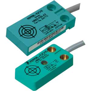 Cảm biến từ dạng hộp dẹt chống nhiễu PEPPERL+FUCHS NBB8-F33-E2-0,2M-V1