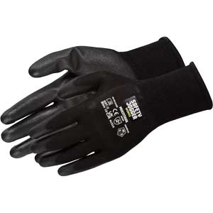 Găng tay bảo hộ mềm mại SAFETY JOGGER MULTITASK 4131X (9) Vật liệu: Polyester; Vật liệu lớp phủ: Polyurethane (PU); Màu sắc: Màu đen
