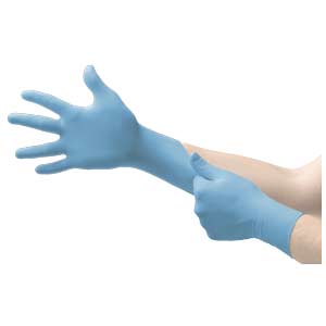 Găng tay dùng một lần đa dụng ANSELL MICROFLEX 93-143 (XS) Size: XS; Tiêu chuẩn kích cỡ: EU; Vật liệu: Nitrile; Màu sắc: Màu xanh dương; Kiểu đóng bao tay: Đàn hồi; Độ dày ngón tay: 0.12mm
