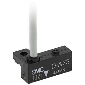 Cảm biến xy lanh loại lắp thanh ray SMC D-A73L Reed switch; 24VDC, 100VAC; Loại ngõ ra: AC 2-Wire, DC 2-Wire; Chiều dài cáp: 3m; Rail mounting