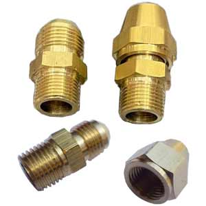 Thân ren ngoài x ren ngoài côn lồi có nón BAA-FITTING FCVN-BR-1/8MxD8-8M