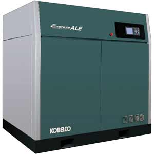 Máy nén khí trục vít biến tần dùng khí giải nhiệt KOBELCO ALE100AV