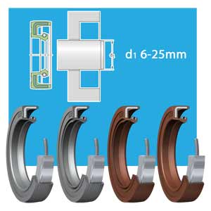 Phớt cho trục hướng kính d6...25mm SKF 19X30X8 HMSA10 RG