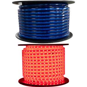 Đèn LED dây chiếu sáng Rạng Đông LD01.V2.B 1000/7W BLUE (AC 220V-100m)