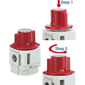 Van tay xả áp tác động kép 3 cổng SMC VHS20W-N01-S-Z-D