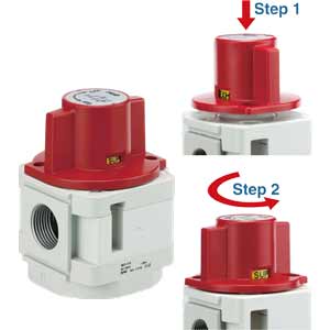 Van 3 cổng xả áp tác động kép SMC VHS50W-10-S-D