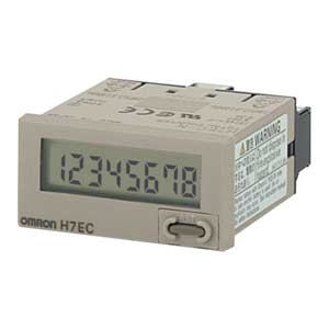 Bộ đếm tổng OMRON H7EC-NV-H 48x24mm, 8 số, nguồn pin