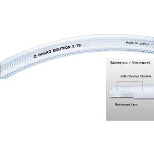 Ống nhựa mềm PVC công nghiệp, ống bện chịu áp lực HAKKO EIGHTRON E-TB-32 50m