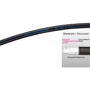 Ống mềm dẫn mực in, sơn UV màu đen HAKKO EIGHTRON E-SJ-1/8