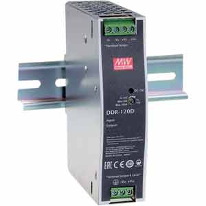 Bộ chuyển đổi nguồn DC-DC 120W gắn ray MEAN WELL DDR-120A-12