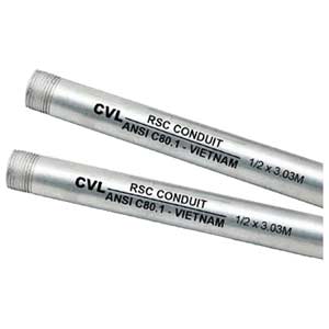Ống thép luồn dây điện loại ren dày  CVL RSC112 Cỡ ống luồn dây điện : 1-1/2