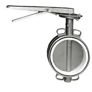 Van bướm inox 304 wafer CHINA VBTG-304-Teflon-DN125