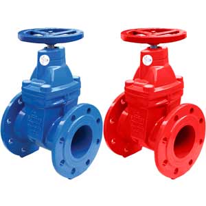 Van cổng lá van bọc cao su ty chìm tay quay mặt bích SHINYI GVHX-0125-10-D2R (DN125)