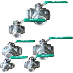 Van bi 3 cổng inox 304 CHINA VBR-3N-T-304-DN32