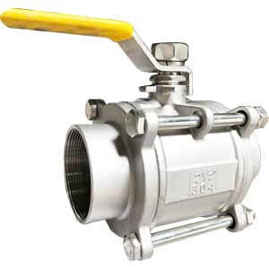 Van bi inox 304 loại ren CHINA VBR-3PC-304-DN10