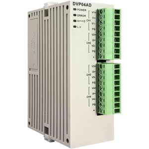 Mô đun ngõ vào analog cao tốc gắn bên trái PLC DELTA DVP04AD-SL