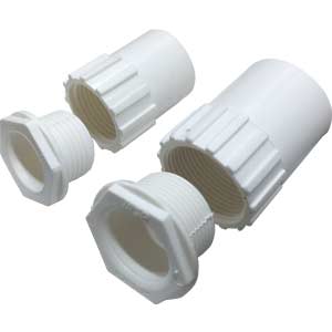 Đầu và khớp nối ren SP-SINO E258+281/40 Kích cỡ : 40mm; Nhựa PVC; Kiểu nối với ống: Đẩy vào; Ứng dụng: Ống nhựa cứng luồn dây điện