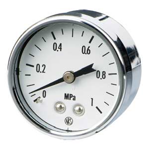 Đồng hồ đo áp suất SMC G49-7-01 Đường kính vòng số: 44mm; Loại áp suất: Tuyệt đối; 0.7Mpa; Vị trí đầu nối: Ở giữa thân sau; Lưu chất: Không khí; Kiểu đầu nối: Ren