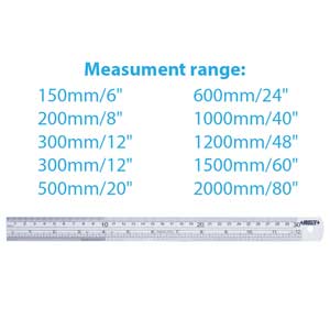 Thước thẳng INSIZE 7110-2000 Hệ đo: Inch, Metric; 2000mm/80