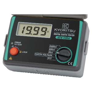 Đồng hồ đo điện trở đất  KYORITSU 4105A kỹ thuật số; 20Ohm, 200Ohm, 2000Ohm; 200VAC