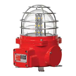 Đèn xoay cảnh báo phòng nổ QLIGHT QEAL1-24-R 24VDC D140 màu đỏ
