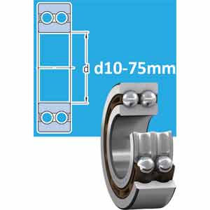 Ổ bi đỡ hai dãy d10-75mm SKF 4200 ATN9