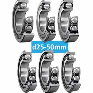 Ổ bi rãnh sâu có rãnh tra bi và làm kín tích hợp d25-50mm SKF 309-2Z