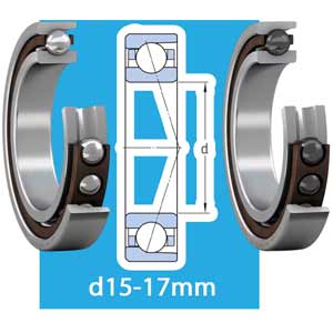 Bộ lắp cặp gồm hai ổ bi tiếp xúc góc một dãy, kiểu D, chịu tải nặng, siêu chính xác SKF 7003 CE/P4A