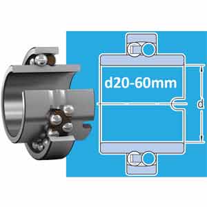 Ổ bi đỡ tự lựa với vòng trong kéo dài SKF 11209 TN9