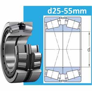 Ổ côn lắp cặp theo kiểu mặt-đổi-mặt d25-55mm SKF 31308/CL7CDF