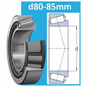 Ổ côn một dãy hệ mét d80-85mm SKF 32317 B