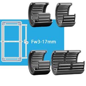 Ổ bi kim vỏ dập hở hai đầu Fw3-17mm SKF HK 1616