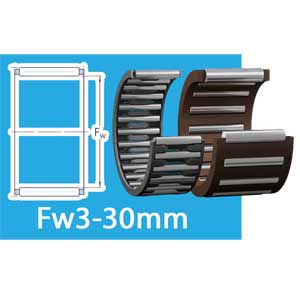 Cụm con lăn kim một dãy và vòng cách Fw3-30mm SKF K 15x21x21