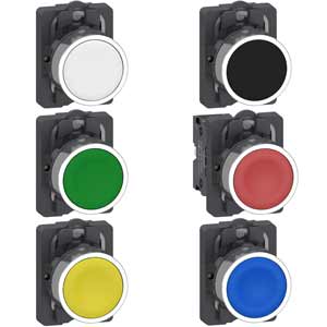 XA2AA42 nút nhấn nhả không đèn phi 22 đỏ Schneider