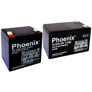Bình ắc quy kín khí PHOENIX-TIA SANG TS1212 12VDC; 1.2Ah; Kiểu đấu nối: Clamp; Ứng dụng: Phương tiện giao thông