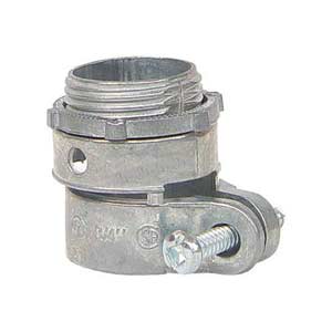 Đầu nối ống ruột gà với hộp điện CVL ADNC34 Antimon (hợp kim kẽm); Kiểu nối với ống: Vặn vít; Bịt ống dẫn: Ren; Ứng dụng: Ống kim loại mềm luồn dây điện