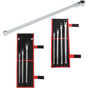 Cờ lê 2 đầu tròng 1 đầu bánh cóc và chỉnh góc TONE RMA-12L