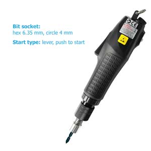 Tua vít điện KILEWS SKD-BN203LS5(C) 0.2...3.5kgf.cm; Dùng với vít kích thước: M1...2; Kích thước của đầu khẩu: 4mm; Thủ công; Kiểu khởi động: Cần gạt
