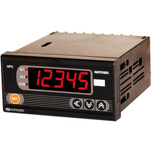 Đồng hồ đo tỷ lệ kỹ thuật số HANYOUNG HP3-2 Màn hình LED; Nguồn cấp: 100...240VAC; Thông số đo lường: Scaling; Dải hiển thị: -19999...99999; Đơn vị hiển thị: Customized; Kích thước lỗ cắt: W92xH46mm