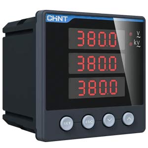 Đồng hồ đo điện áp 3 pha kỹ thuật số CHINT PZ666-3ST 3×450V 