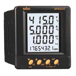 Đồng hồ đa năng SELEC MFM383A-C-CE 100...240VAC; Số chữ số hiển thị: 4; Số ngõ ra: 1