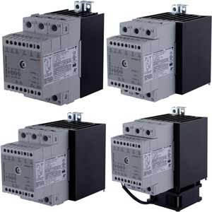 Rơ le bán dẫn 3 pha tích hợp tản nhiệt gắn ray CARLO GAVAZZI RGC3A60D25GKEDM