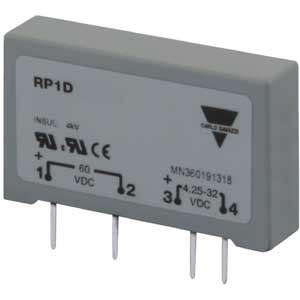 Rơ le bán dẫn gắn PCB 1 pha dạng DC CARLO GAVAZZI RP1D350D1