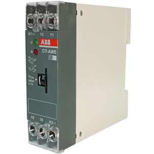 Tiếp điểm phụ trễ thời gian ngắt xung bằng điện áp phụ ABB 1SVR550141R2100 (CT-AWE)