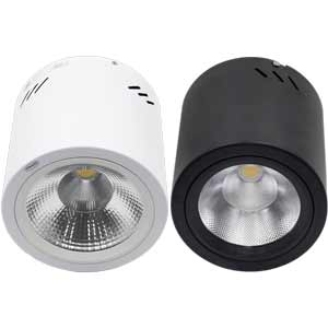 Đèn LED downlight gắn nổi trụ tròn PARAGON PSDOO196L25 (6500K-Black)
