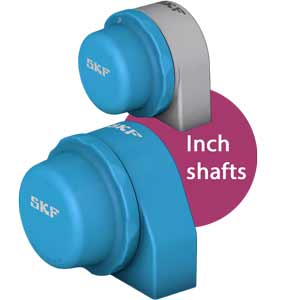 Cụm ổ bi đế ngắn composite, vòng trong hẹp, khóa vít hãm trục inch SKF P2BTC 100-CPSS-DFH